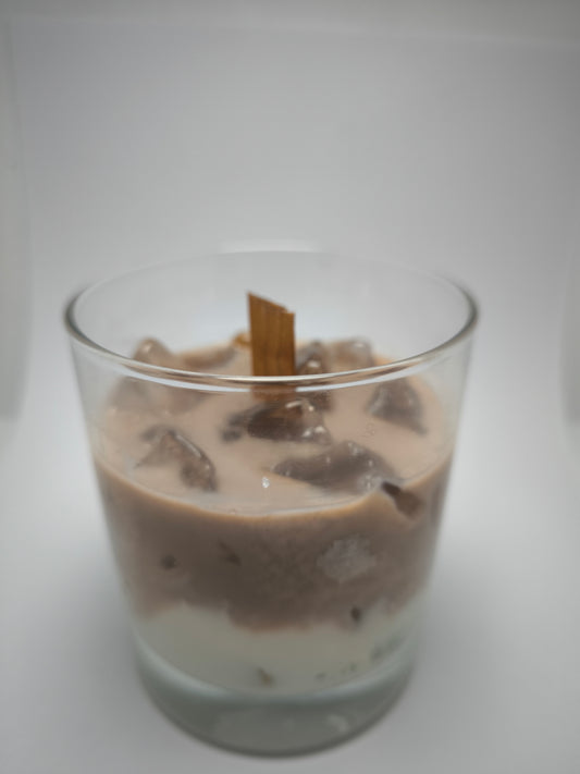 Vela Iced Coffee Gourmet – Aroma de Café com Pavio de Madeira
