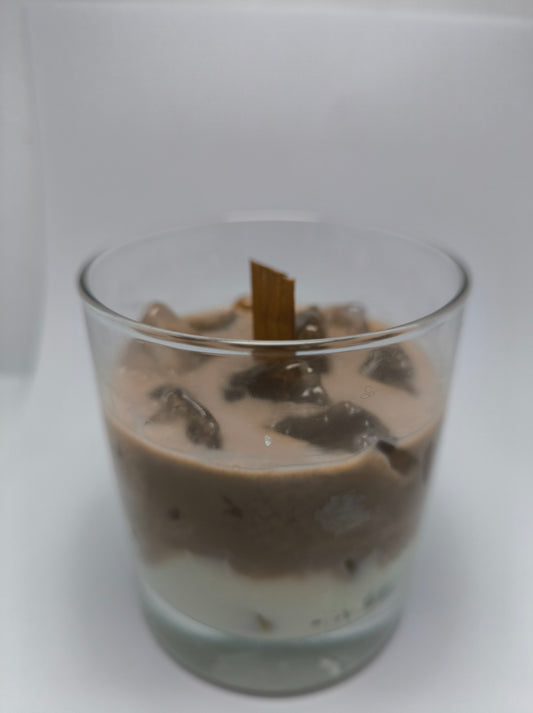 Vela Iced Coffee Gourmet – Aroma de Café com Pavio de Madeira