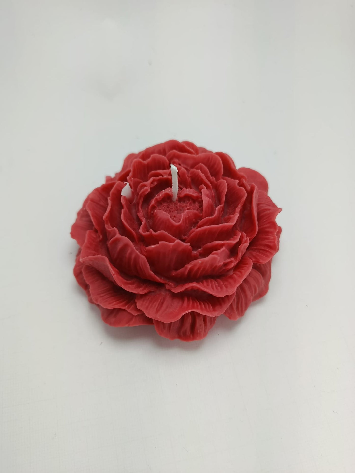 Vela Esculpida Peônia Imperial